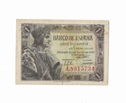 SPAIN: 1 PESETA FRANCO (KING FERNANDO). 21 MAY 1943. WITH SERIES. BC-. DISCREET.