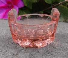 Pink, Depression-Era Glass Tub Open Salt Dip, Cellar, Dish!