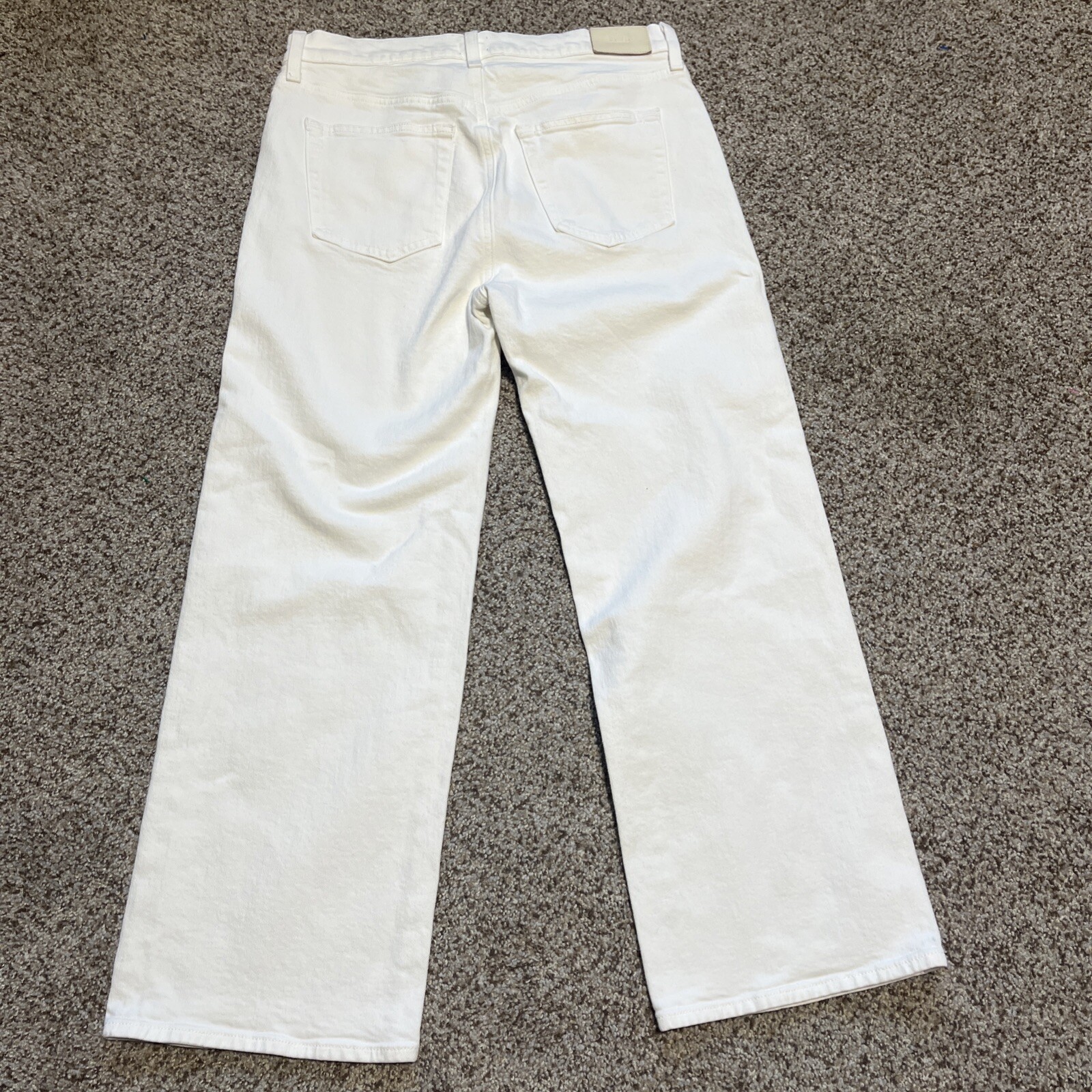 EDWIN Jeans Womens Size 29 Ankle Wide Leg White Made in USA (30x26) - View 13