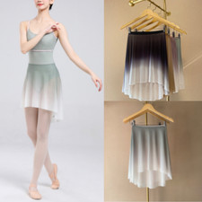 Women Ballet Apron Tutu New High Quality Gradient Practice Leotard Skirt Adult