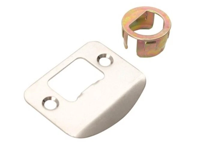 Defiant Naples Satin Nickel Passage Hall Closet Door Handle-  Round Rose design - Image 4 of 4