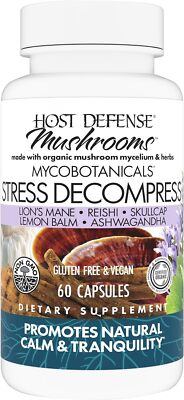 Host Defense MycoBotanicals Stress Decompress* Capsules - Mushroom Supplement wi