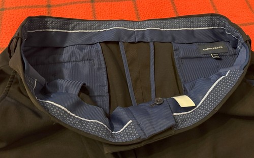 Saddlebred Expandable Waist Men's Size 40x32 L Quality Dress Pants Flat Front - Picture 4 of 7