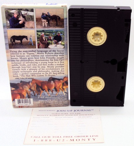 JOIN-UP VHS Video Tape Monty Roberts Introduction To Horse Training Techniques - Imagen 2 de 4