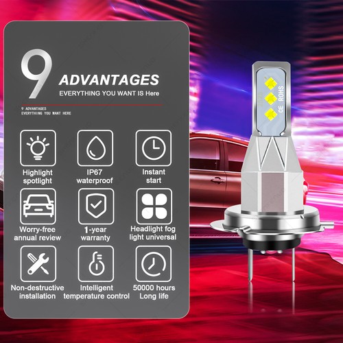 Para BMW HP2 Sport HP4 - 2x H7 Bombillas LED 55W Alta Potencia 6000K Blanco - Imagen 4 de 12