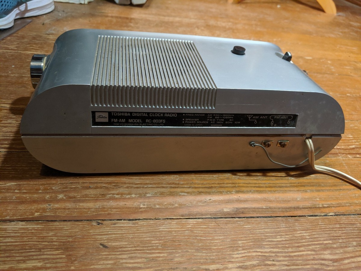 Toshiba RC 803F Alarm Clock Radio Vintage Flip Numbers WORKS