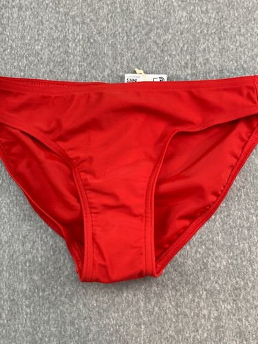 Adidas 3S Bikini Tankini Swimsuit Bottom Girls Size Medium Scarlet Red Hipster - Picture 3 of 15