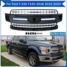 For Ford F-150 F150 2018 2019 2020 N1 Blue Jeans XLT Front Bumper Grille Grill