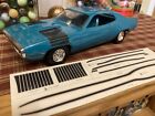 1972 Plymouth Roadrunner Duster Promo Model Car "J-Kraft" Mpc Decal Sheet 1:25