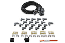 Msd Super Conductor Spark Plug Black Wire Set 90 Boots Hei For Universal V8