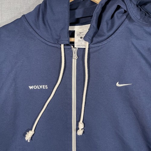 Nike Standard Issue Men's Sz LT Dri-FIT Full-Zip Basketball Hoodie Timberwolves - Picture 2 of 13