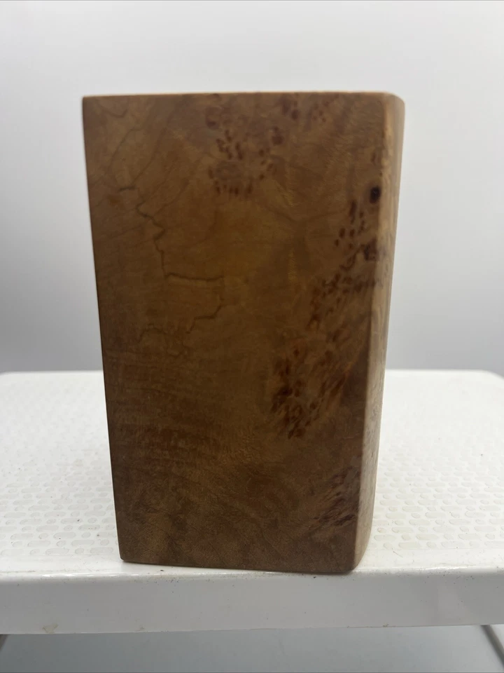 Michael Elkan Studio Craft Burl Wood Sculpture Art Pencil Holder Vase - Image 4 of 4