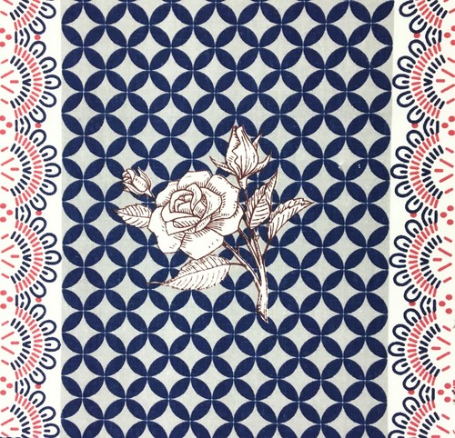 860. Hearts in squares 100% Cotton Fabric. Price per 1/2 metre - Picture 4 of 12