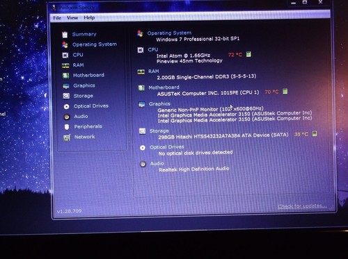 ASUS Eee PC 1015PX netbook Intel Atom dual-core, 2gb RAM, 320gb HDD - Picture 11 of 12