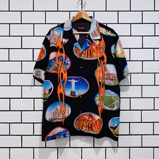 PLEASURES 7 WONDER CAMP SHIRT BLACK