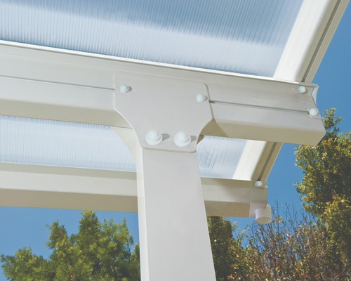 CANOPIA | Feria 4X8.5 Aluminum Patio Cover White Clear - Picture 3 of 9