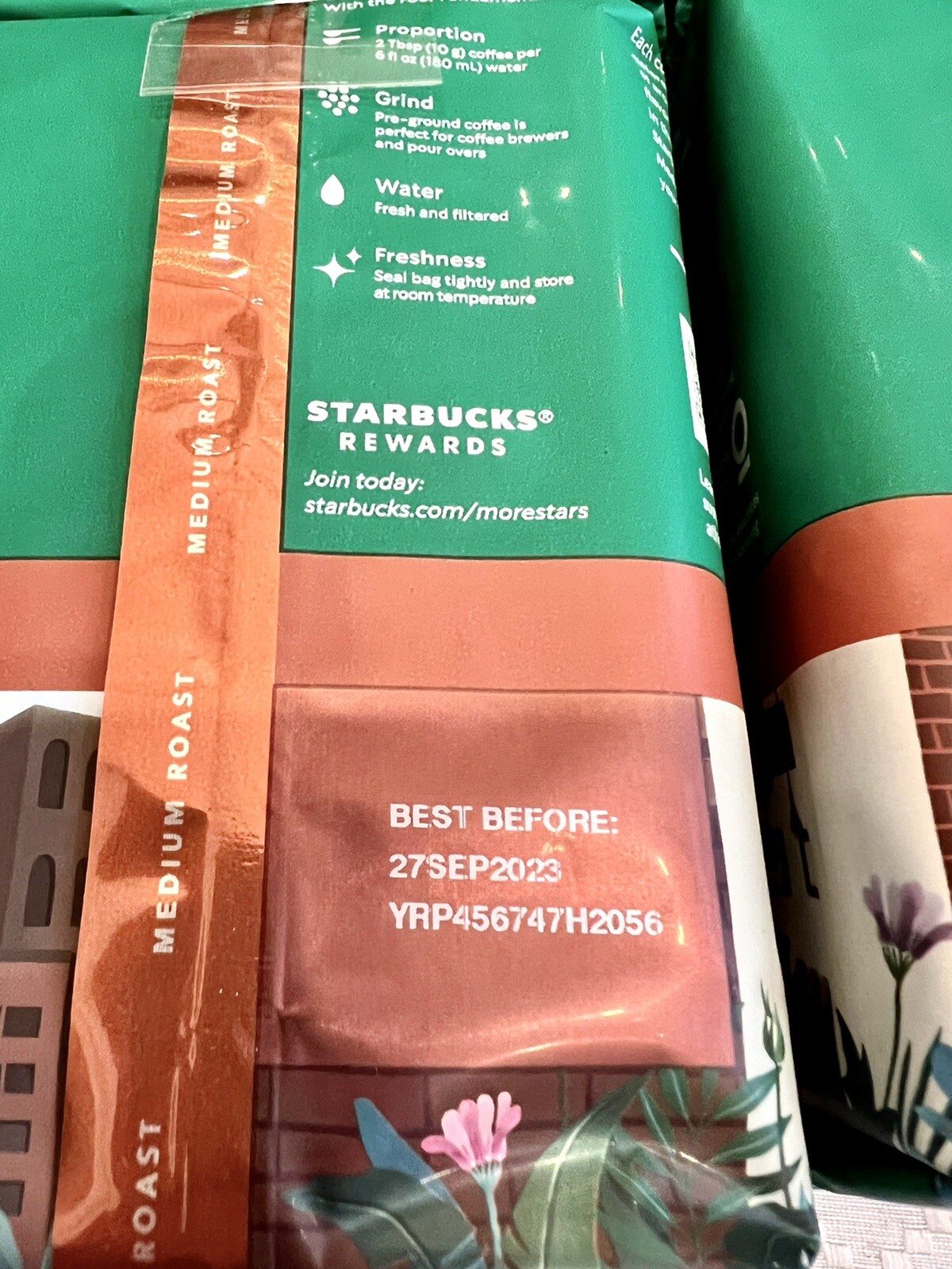 6x 12 Oz Bag Starbucks Decaf Pike Place Ground Coffee, BB 09/23