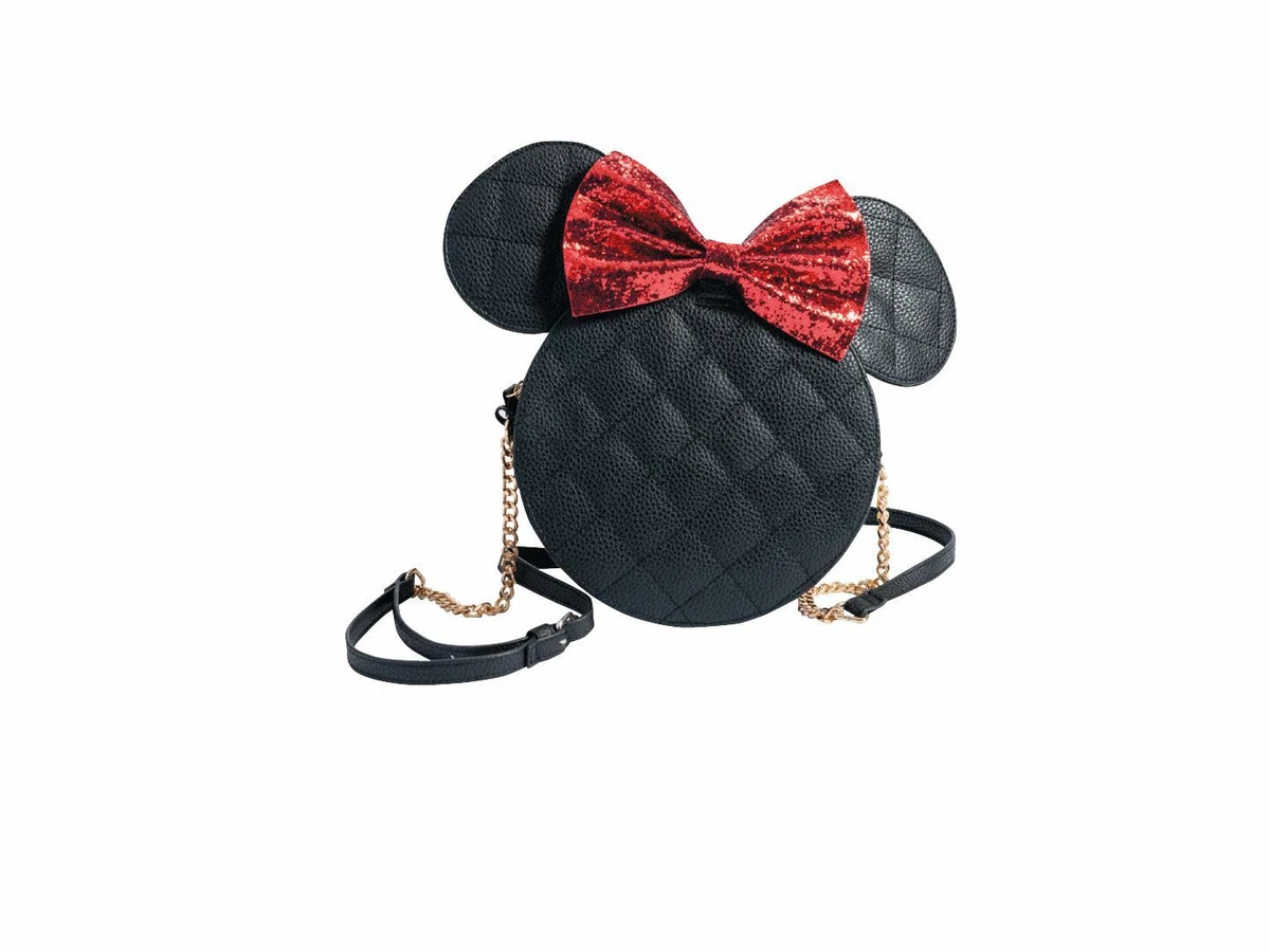 Disney Sac A Main Noir Minnie Mouse Noeud Papillon Rouge eBay