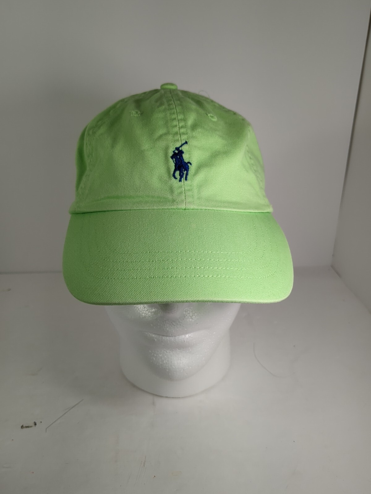 Cappello Polo Ralph Lauren verde lime strapback con berretto blu pony ottime condizioni