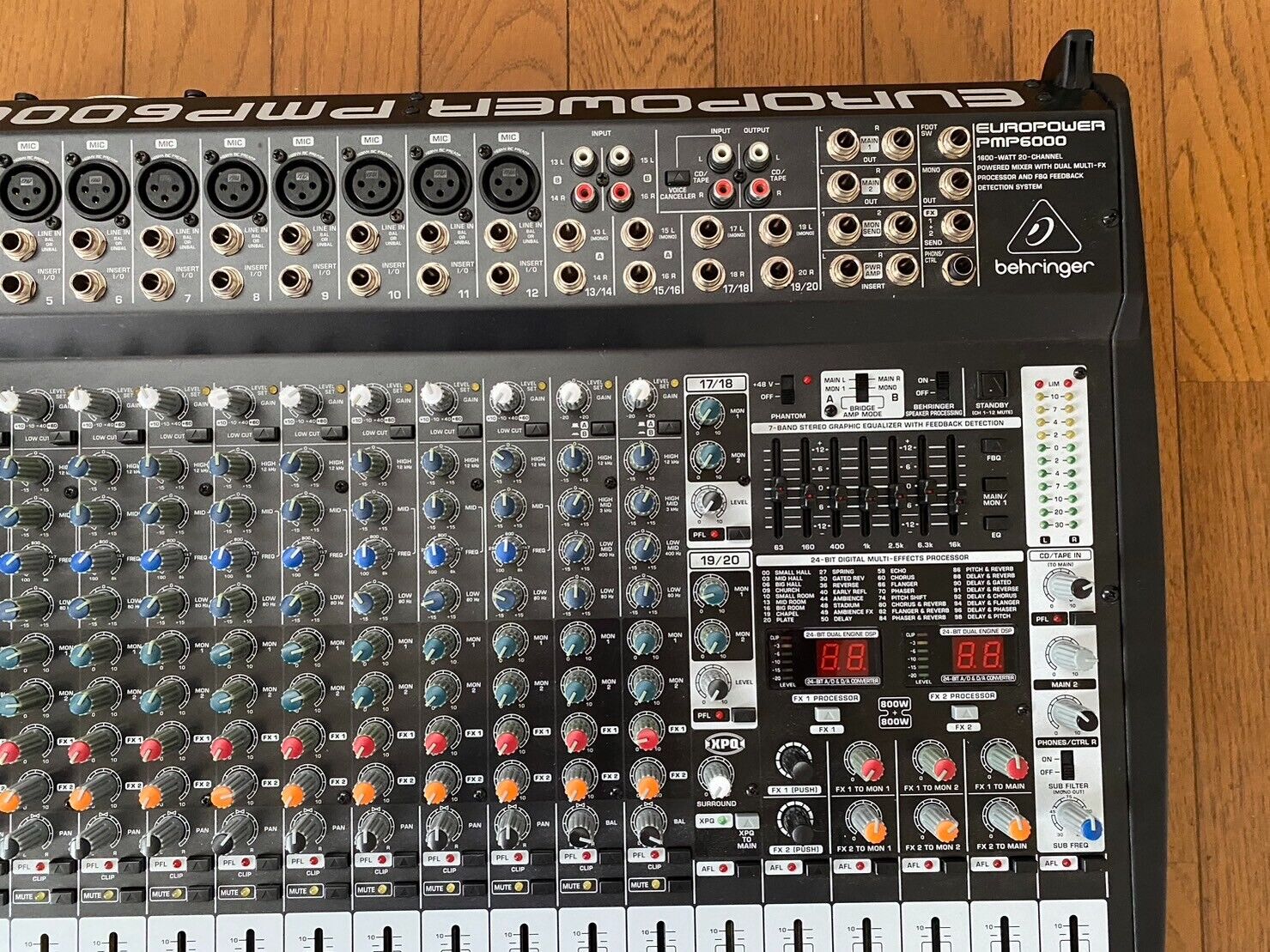 Behringer Europower PMP6000 20-channel 1600W Powered Mixer Working Free  Shipping