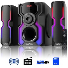 Befree Sound 2.1 Channel Bluetooth Multimedia Wired Speaker Shelf Stereo System