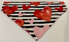 Valentine s Day Small Over the Collar Dog Bandanna Pet Fashion Accessory