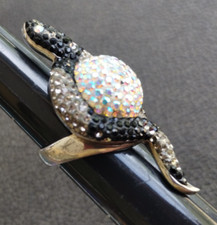 Stunning Sterling Silver Snake Ring Size 5.75 925 Heavy Statement Piece