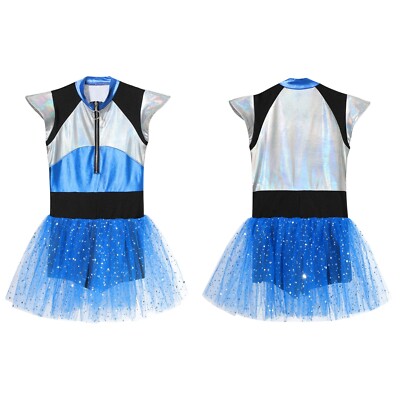 Kinder Mädchen Karnevalskostüm Mock Neck Faschingskostüme Festivals Patchwork