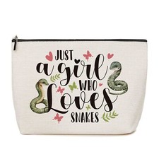 Snake Makeup Bag Animal Lover Gift Snakes Lover Gift for Women Girls Birthday...