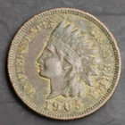 1905 INDIAN HEAD CENT PENNY  LIBERTY W/ NICE FEATHERS SHARP COIN