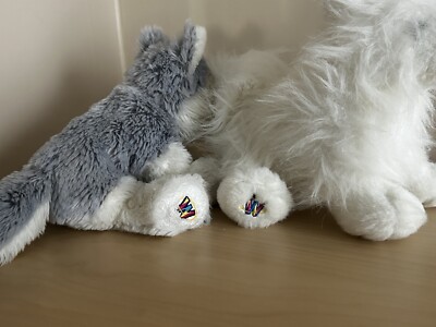 2 FOR 1} Ganz Webkinz Lil' Kinz Husky Plush Dog *AND* White