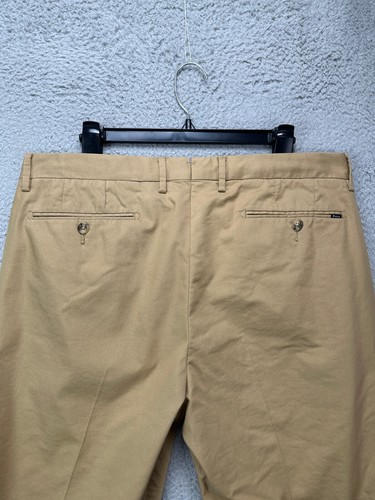 Polo Ralph Lauren Pants Mens 36X34 Tan Khakis Stretch Straight Fit Flat Front - Picture 5 of 11