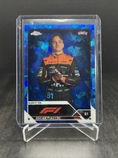 2023 Topps Chrome Sapphire Formula 1 F1 Oscar Piastri Portrait Rookie RC #40