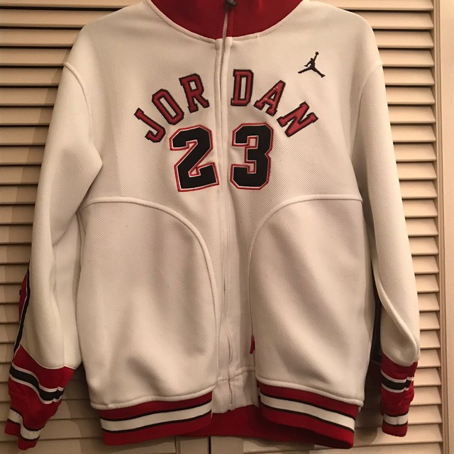 Nike Jordan Kids Full Zip Jacket Red White Size Medium eBay