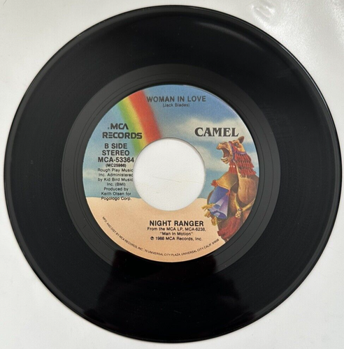 Night Ranger I DID IT FOR LOVE, WOMAN IN LOVE (45 HARD ROCK) #53364 PLAYS VG++ - Picture 5 of 5