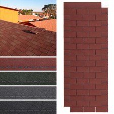 18PCS Asphalt Shingles Felt Roofing Shingles Shed Roof Sheet Tiles Self-Adhesive