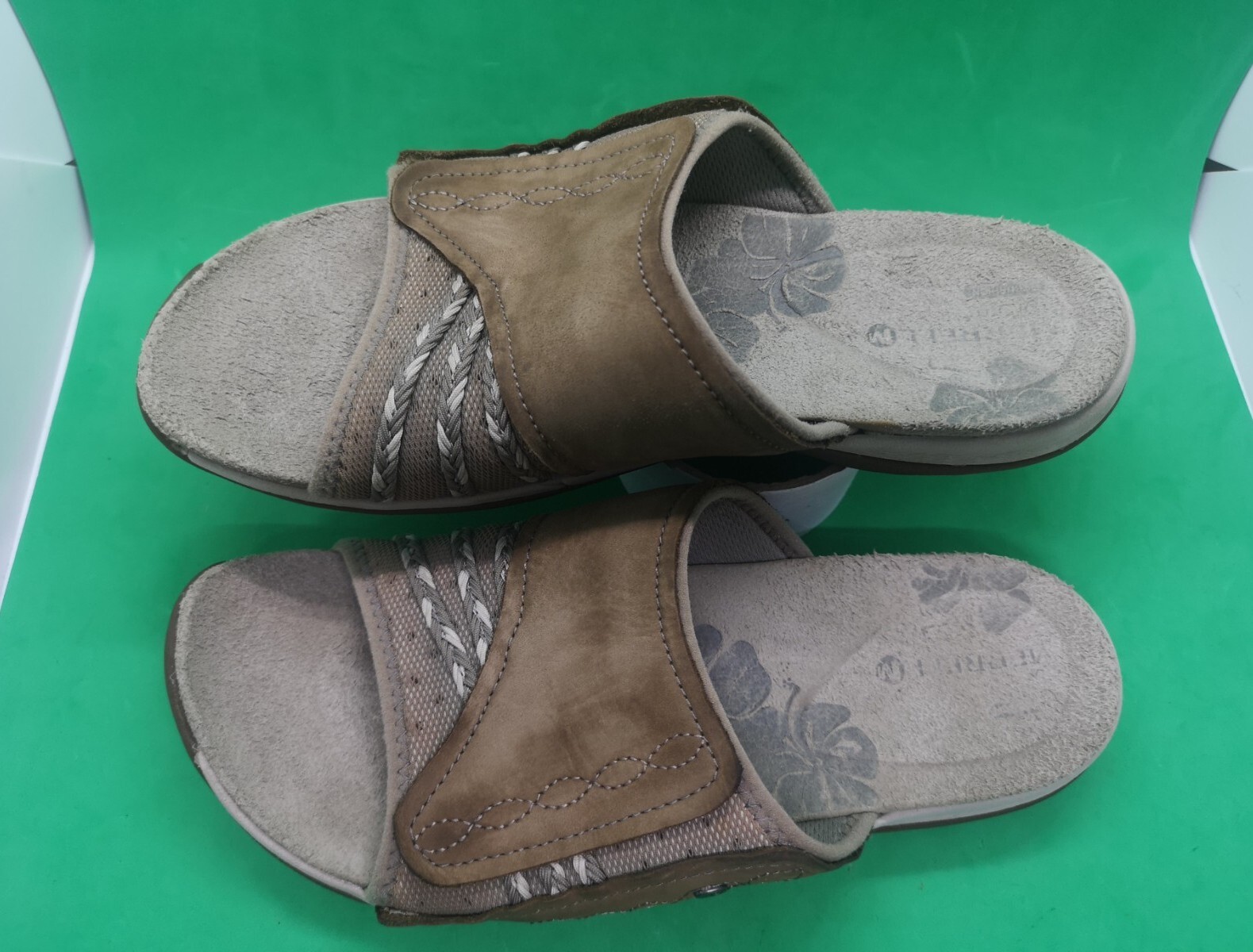 Merrell Vibram Foam Air Cushion sandali da donna in pelle marrone misura 7