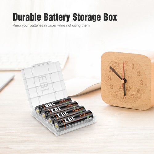 EBL 1.5V AA Battery Li-ion USB Rechargeable Batteries 3500mWh Lot Pack - Picture 5 of 18