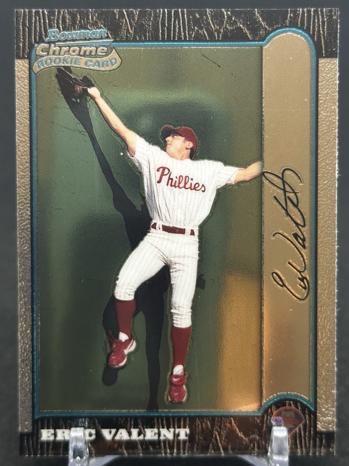 Eric Valent 1999 Bowman Chrome #113 Philadelphia Phillies RC