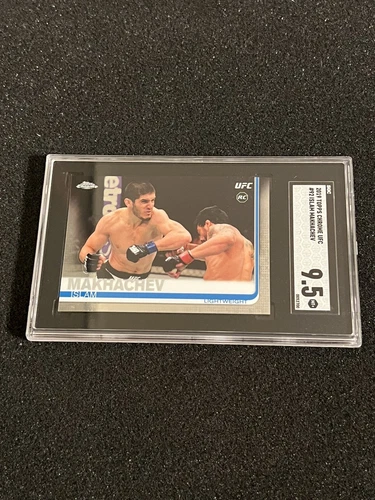 Islam Makhachev 2019 Topps Chrome UFC Rookie #92 SGC 9.5 Champion