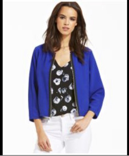 RACHEL Rachel Roy Long Sleeve Blue Charlie Jacket Size XS - 第 1/10 張圖片