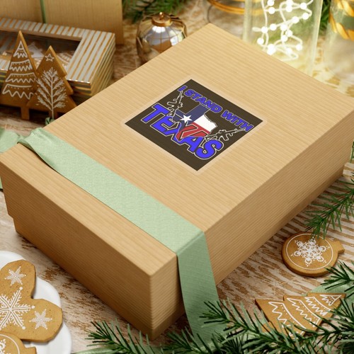 I Stand With Texas blue on black Kiss-Cut Stickers - Bild 22 von 25