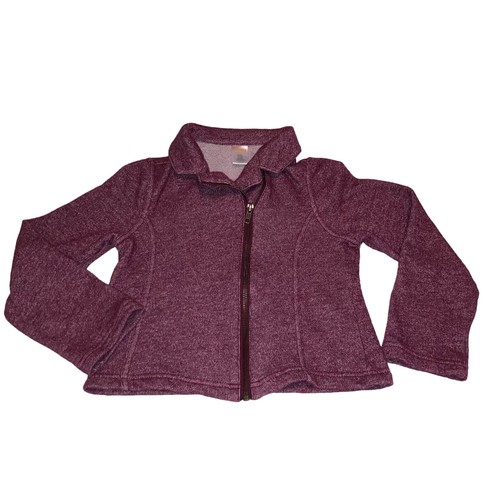 GYMBOREE Maroon Long Sleeve Zip Up Jacket Girls Medium 7/8