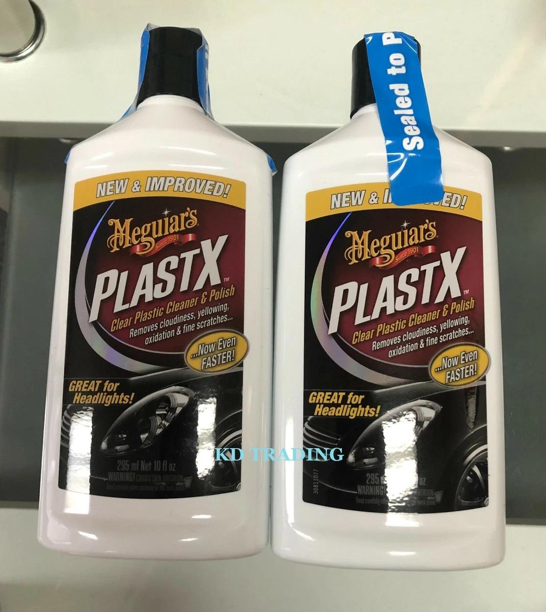 (2-Pack) Meguiar's PlastX Clear Plastic Cleaner & Polish 10 oz ~ NEW &  IMPROVED