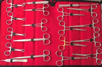 19 PCS HIGH QUALITY GERMANY STEEL MADE GENRAL SURGERY INSTRUMENTS SETS