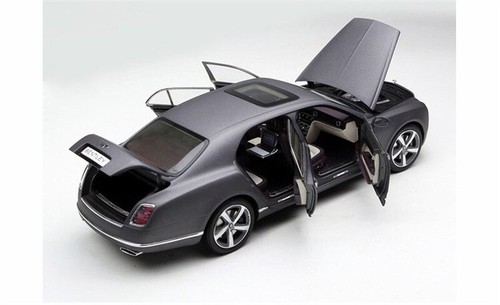 for KYOSHO FOR Bentley For Mulsanne Car Grey 1:18 Truck Pre-built Model - Picture 2 of 8