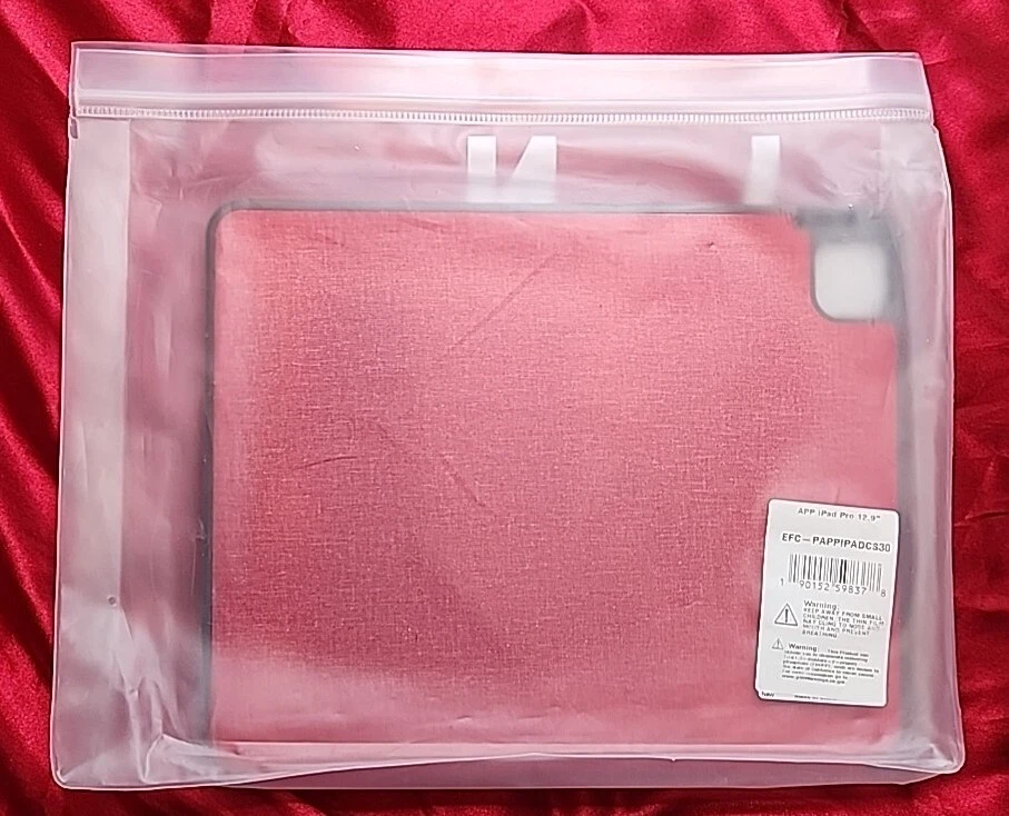 Tablet Case For iPad Pro 12.9" 2020, Auto Sleep/Wake, Pencil Charging, Red. New - Image 3 of 4