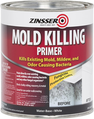 Qt Zinsser 276087 White Zinsser, Mold Killing Primer Water-Based Mold Killing Pr