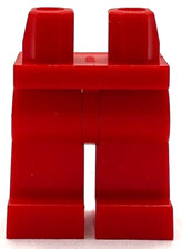 Lego New Red Minifigure Pants Legs Plain Part