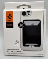 For iPhone 13 Pro Max 12 Wallet | Spigen [ Rugged Armor ] Shockproof Card Holder